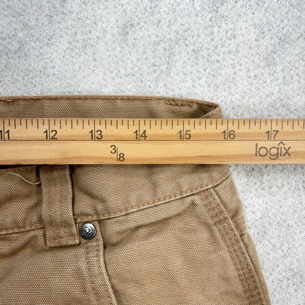 Craftsman Pants Men 32x30 Brown Carpenter Duck Canvas Baggy Work Wear Worn‎